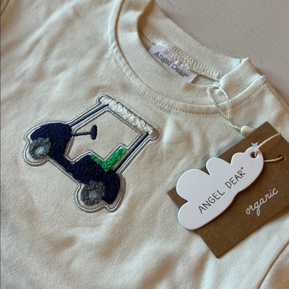 Angel Dear French Terry Golf Bubble Blue 3-6 months